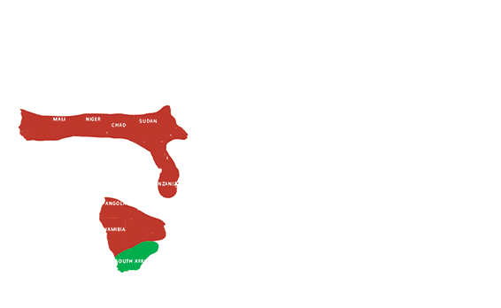 Location Common ostrich